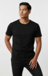 T-shirt męski czarny klasyczny