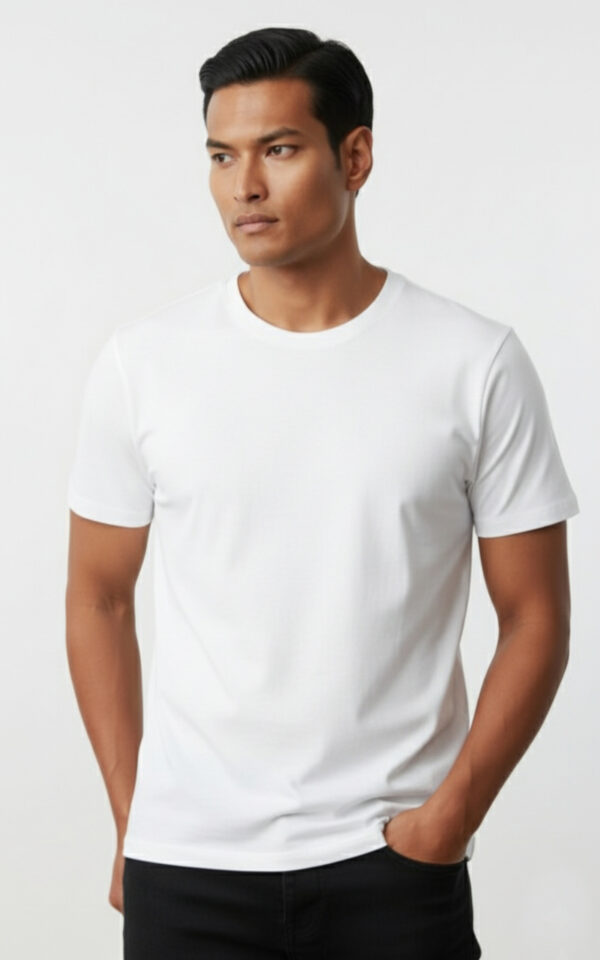 T-shirt męski biały