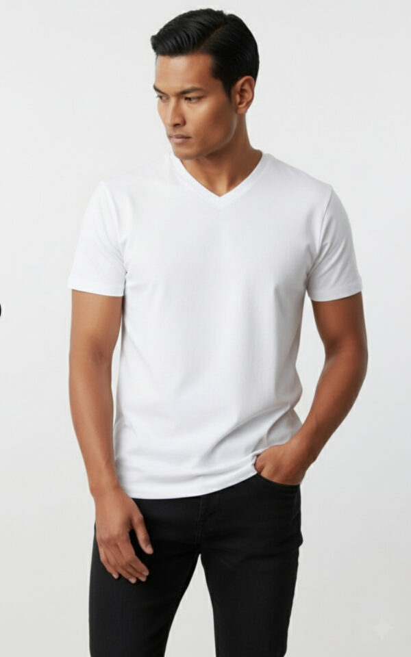 t-shirt męski biały bez napisów