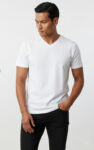 t-shirt męski biały bez napisów