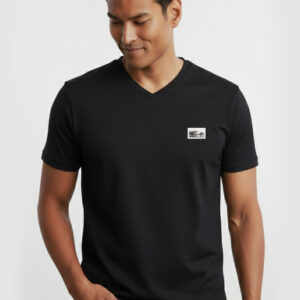 T-shirt czarny z Porsche męski