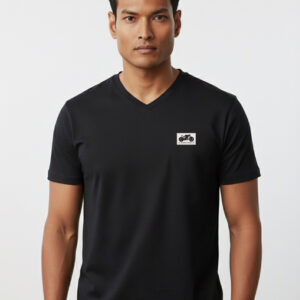 T-shirt męski czarny