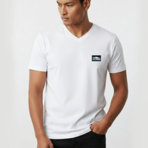 t-shirt biały męski klasyczny