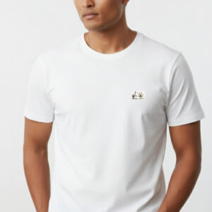 T-shirt męski biały supima