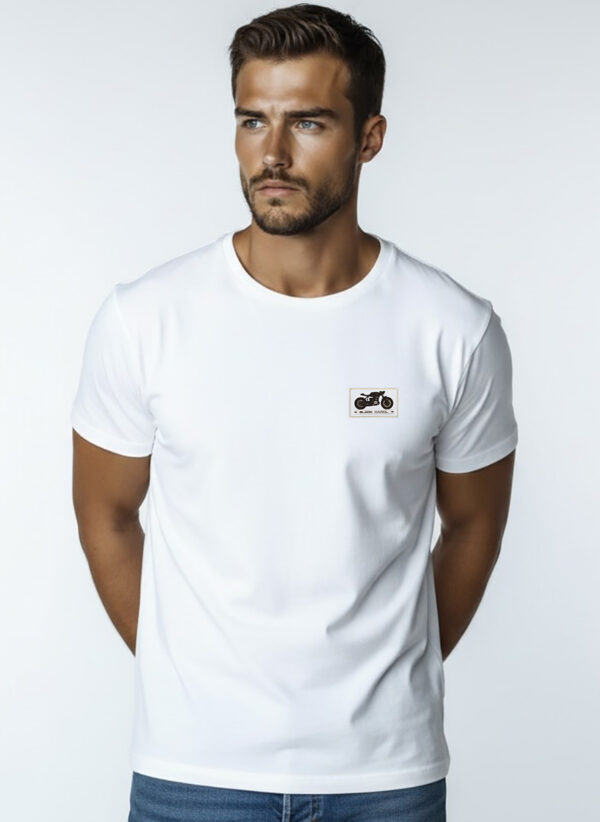 T-shirt męski z caferacer