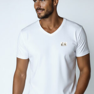 t-shirt męski biały z Vespą